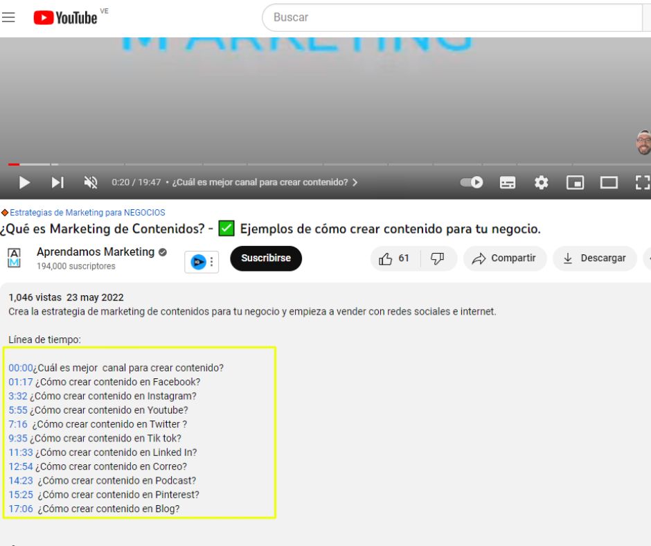 SEO en YouTube