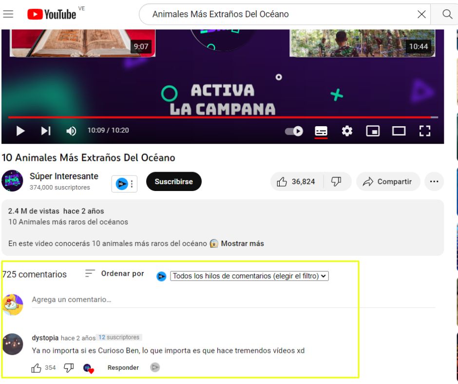 SEO en YouTube